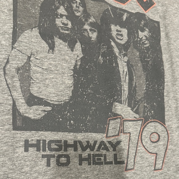 AC/DC Gray Graphic T-Shirt - Picture 3 of 13